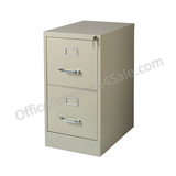 (Scratch & Dent) Realspace PRO Outlet Steel Vertical File, 2-Drawer, 28 3/8"H x 15"W x 22"D, Putty