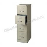 (Scratch & Dent) Realspace Outlet 22"D 4-Drawer Metal Vertical File Cabinet, Putty