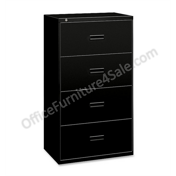 (Scratch & Dent) basyx by HON Outlet 484L Steel Legal- And Legal-Size Lateral Filing Cabinet, 4 Drawers, 53 5/16
