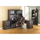 (Scratch & Dent) Realspace Outlet Magellan Performance 71"W L-Shaped Desk, Espresso