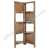 Realspace Outlet Peakwood Room Divider, 59 3/5"H x 26 1/2"W x 13 7/32"D, Gray