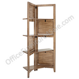 Realspace Outlet Peakwood Room Divider, 59 3/5"H x 26 1/2"W x 13 7/32"D, Gray