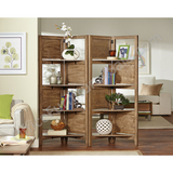 Realspace Outlet Peakwood Room Divider, 59 3/5"H x 26 1/2"W x 13 7/32"D, Gray