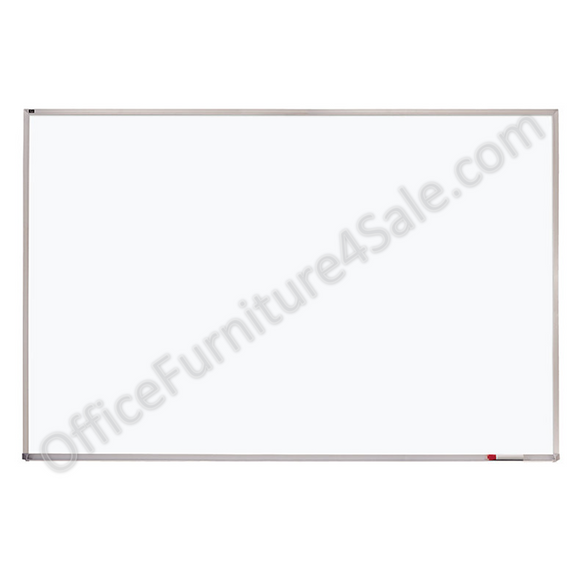 Quartet Outlet Porcelain Aluminum-Frame Magnetic Dry Erase Board, 48'' x 96''