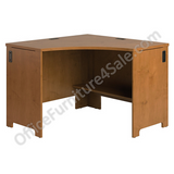 Bush Outlet Envoy Corner Desk, 30 1/4"H x 42 1/8"W x 42 1/8"D, Natural Cherry