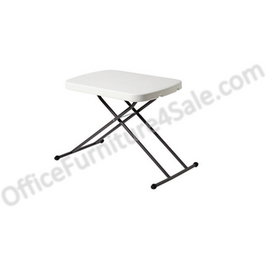 Realspace Outlet Personal Folding Table, Platinum