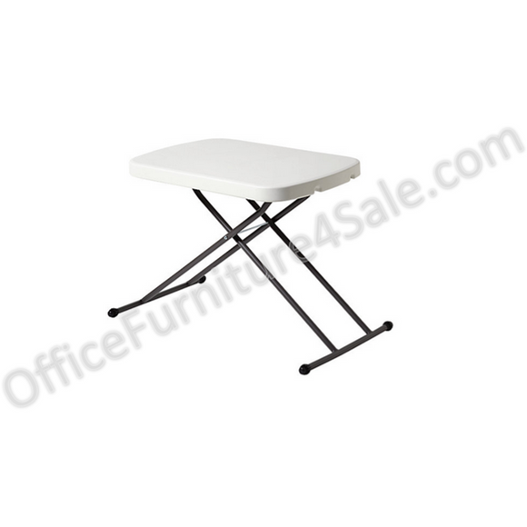 Realspace Outlet Personal Folding Table, Platinum
