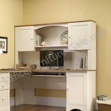 Sauder Outlet Harbor View Wood Hutch, Antiqued White