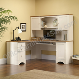 Sauder Outlet Harbor View Wood Hutch, Antiqued White