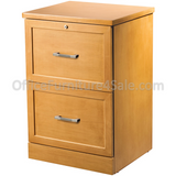 (Scratch and Dent) Realspace Outlet Premium 2-Drawer Vertical File, 28"H x 19"W x 17"D, Light Cherry