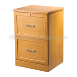 Realspace Outlet Premium 2-Drawer Vertical File, 28"H x 19"W x 17"D, Light Cherry
