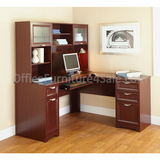 Realspace Outlet Magellan 59"W L-Shaped Desk, Classic Cherry