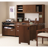 Bush Outlet Envoy Corner Desk, 30 1/4"H x 42 1/8"W x 42 1/8"D, Hansen Cherry