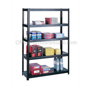 Safco Outlet Boltless Shelving, 48 1/2" Wide, Black