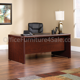 Sauder Cornerstone Outlet Collection Executive Desk, 29 1/4"H x 70 5/16"W x 29 1/2"D, Classic Cherry