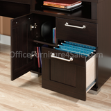 Sauder Town Outlet Collection Desk 30"H x 60"W x 20 3/4"D, Jamocha