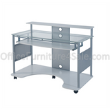 Z-Line Designs Outlet Mobile Workstation Desk, 36"H x 48"W x 26"D, White