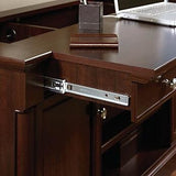 (Scratch & Dent) Sauder Palladia Collection Credenza With Slide-Out Desktop, 29 3/5"H x 62"W x 22"D, Select Cherry