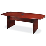 (Scratch & Dent) Realspace Outlet Broadstreet 8 Foot Conference Table, Boat-Shaped, Cherry