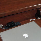 (Scratch & Dent) Sauder Heritage Hill Computer Credenza With Laptop Drawer And Power Strip, 30 1/8"H x 59 1/8"W x 20 1/2"D, Classic Cherry