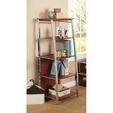 (Scratch & Dent) Realspace Outlet Mezza 60"H 4-Shelf Bookcase, Cherry/Chrome