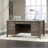 Sauder Outlet Shoal Creek Executive Desk, Diamond Ash