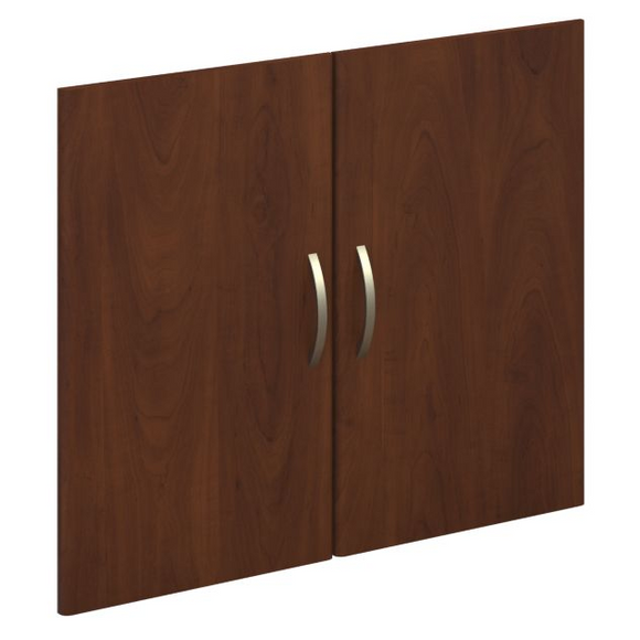 Bush Business Furniture Components Half-Height 2 Door Kit, Hansen Cherry