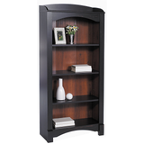 (Scratch & Dent) Christopher Lowell Shore Outlet Mini Solutions 4-Shelf Bookcase, 63 1/4"H x 29 1/2"W x 12 5/8"D, Antique Black