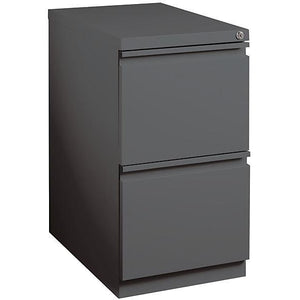 (Scratch & Dent) WorkPro Outlet 19-7/8"D Vertical 2-Drawer Mobile Pedestal File Cabinet, Metal, Charcoal