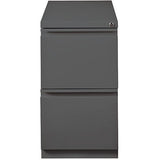 (Scratch & Dent) WorkPro Outlet 19-7/8"D Vertical 2-Drawer Mobile Pedestal File Cabinet, Metal, Charcoal