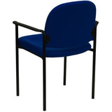 Comfortable Stack Visitor Fabric Chair with Arms 250-lb. Weight Capacity