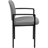 Comfortable Stack Visitor Fabric Chair with Arms 250-lb. Weight Capacity