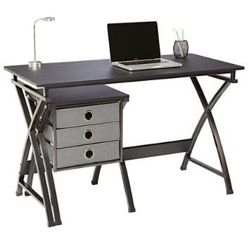 Brenton Studio Outlet X-Cross Desk And File Set, Black