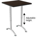 WorkPro Outlet Flex Collection Square Table Top, Espresso (Legs Sold Separately)