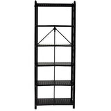 Origami Outlet 6-Tier Book Shelf, 74 13/16"H x 16 15/16"W x 4 3/4"D, Black