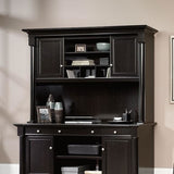 Sauder Outlet Palladia Collection Credenza Hutch, Wind Oak