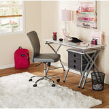 Brenton Studio Outlet X-Cross Desk And File Set, 29 1/2"H x 47 5/8"W x 22"D, White