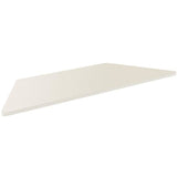 (Scratch & Dent) WorkPro Outlet Flex Collection Trapezoid Table Top, 60"W x 30"D, Gray
