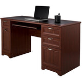 Realspace Outlet Magellan 59"W Managers Desk, Classic Cherry