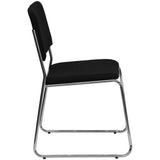 Samson Series 1000 lb. Capacity Fabric High Density Stacking Chair, Black