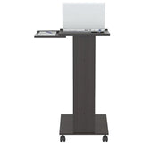 Inval Rolling Laptop Cart, Espresso-Wengue