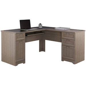 Realspace Outlet Magellan 59"W L-Shaped Desk, Gray