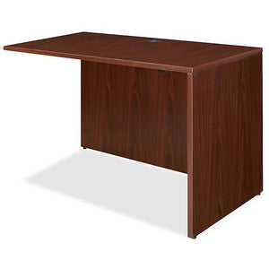 Lorell Outlet Essentials Series Reverse Return Shell, 48"W, Mahogany