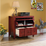 Sauder Outlet Anywhere Solutions Filing Cabinet, 2 Drawers, 33 1/2"H x 36 3/10"W x 19 1/2"D, Fiery Pine