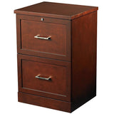 (Scratch & Dent) Realspace Premium Vertical File Cabinet, 28"H x 19"W x 17"D, Mahogany