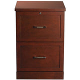 (Scratch & Dent) Realspace Premium Vertical File Cabinet, 28"H x 19"W x 17"D, Mahogany