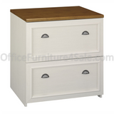 (Scratch & Dent) Bush Fairview Lateral File, 30 3/4"H x 29 5/8"W x 20 7/8"D, Antique White