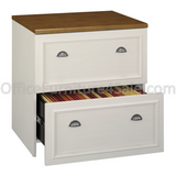 (Scratch & Dent) Bush Fairview Lateral File, 30 3/4"H x 29 5/8"W x 20 7/8"D, Antique White