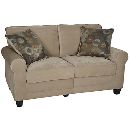 Serta Outlet RTA Copenhagen Collection Fabric Loveseat Sofa, 61