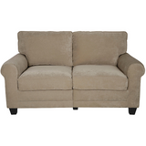 Serta Outlet RTA Copenhagen Collection Fabric Loveseat Sofa, 61"W, Vanity Beige